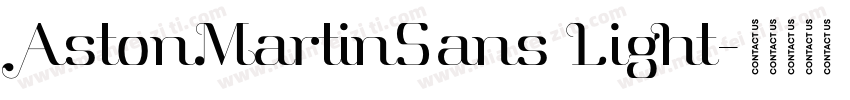 AstonMartinSans Light字体转换